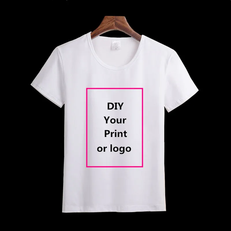 Customized Print T Shirt Women's Girl's DIY Photo Logo Brand Top Tees T-shirt Men's Boy's clothes Casual Kid's Baby's Tshirt