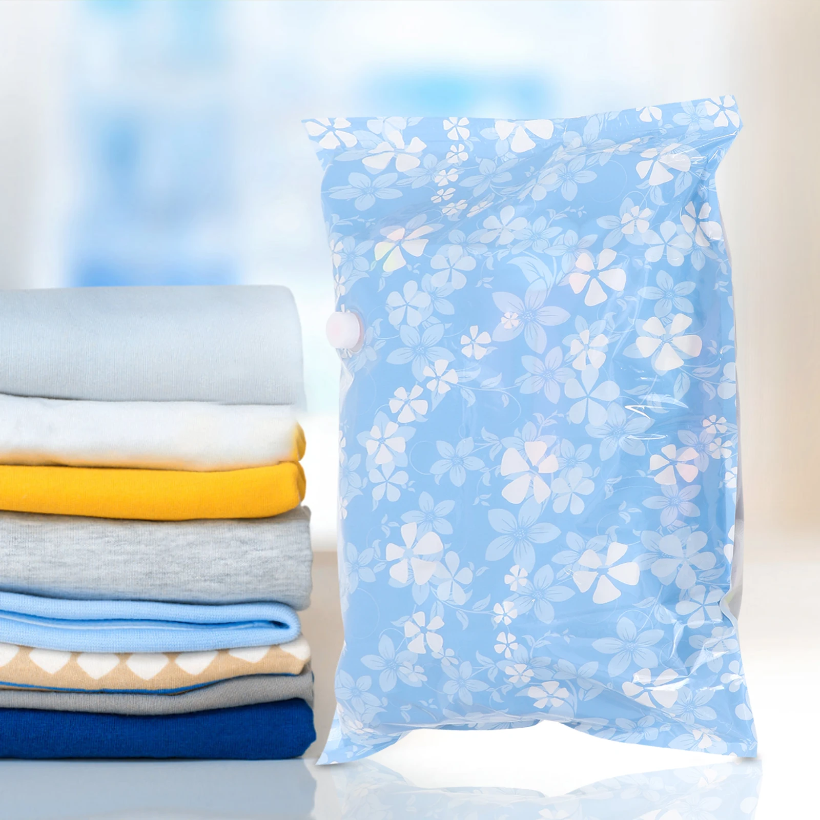

11 Pcs Thickened Vacuum Storage Bag With Hand Pump Space Saving Cloth Compressed Bag For Clothes Bedding And Travel
