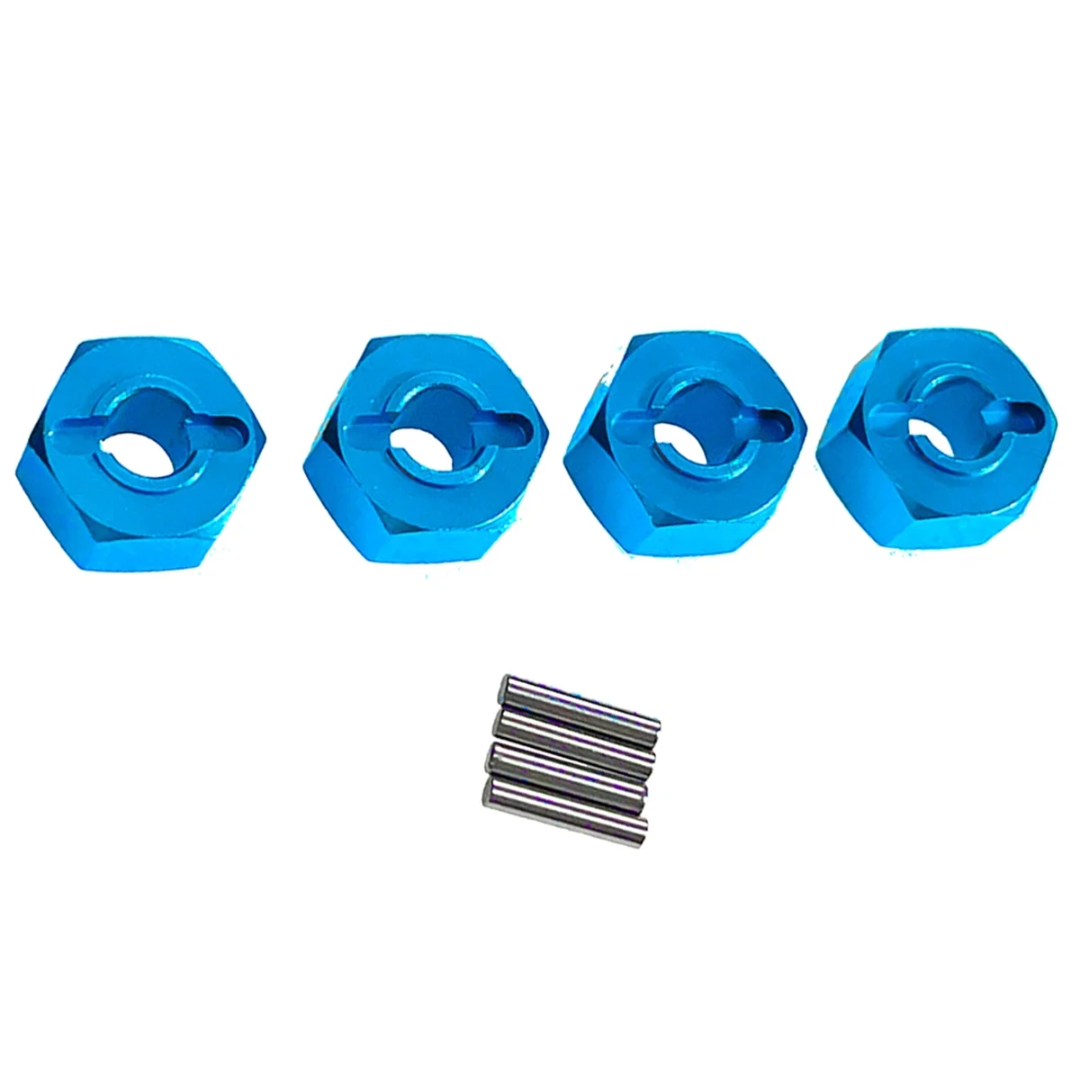 4Pcs for MJX 1/14 1/16 14210 14303 16207 16208 Remote Control Car Accessories 12mm Hex Connector Blue