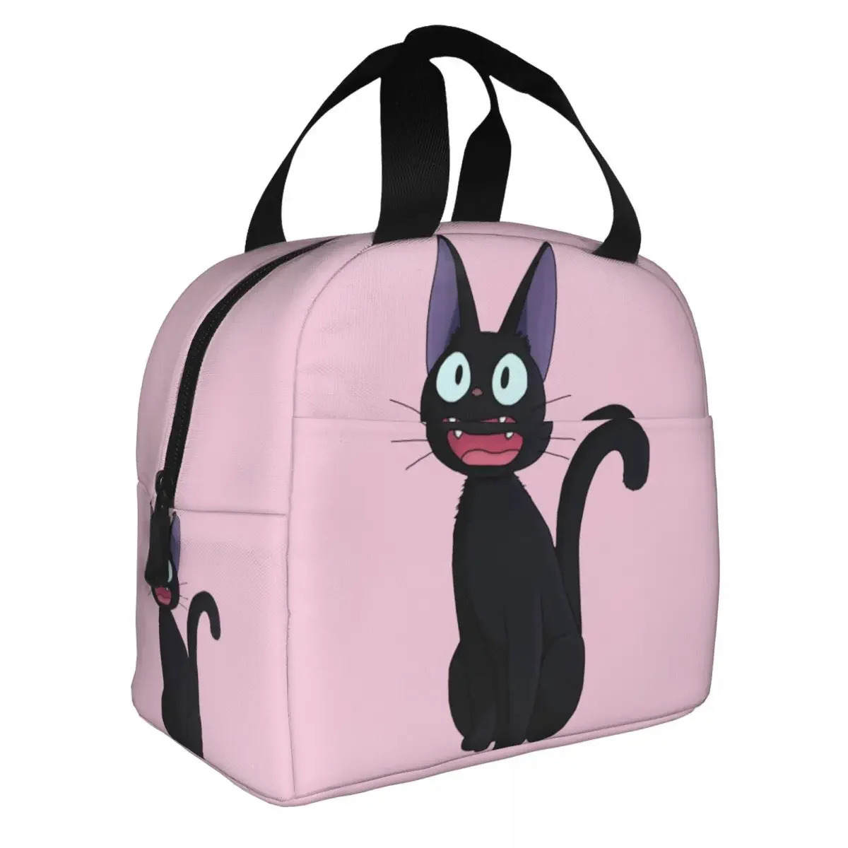 Kiki\'s Delivery Service Witch Jiji Cat Kawaii Insulated Lunch Bags Cooler Bag Lunch Container Tote Lunch Box Food Storage Bags