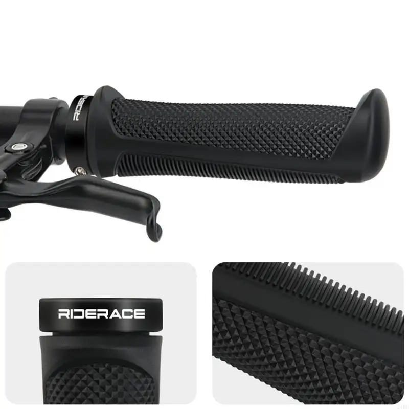 

1 Pair Shock Absorbing Mountain Bikes Handlebars End Grip Bicycles Handle Cover Handlebars Grip Sleeve Bicycles Grip Set 24BD