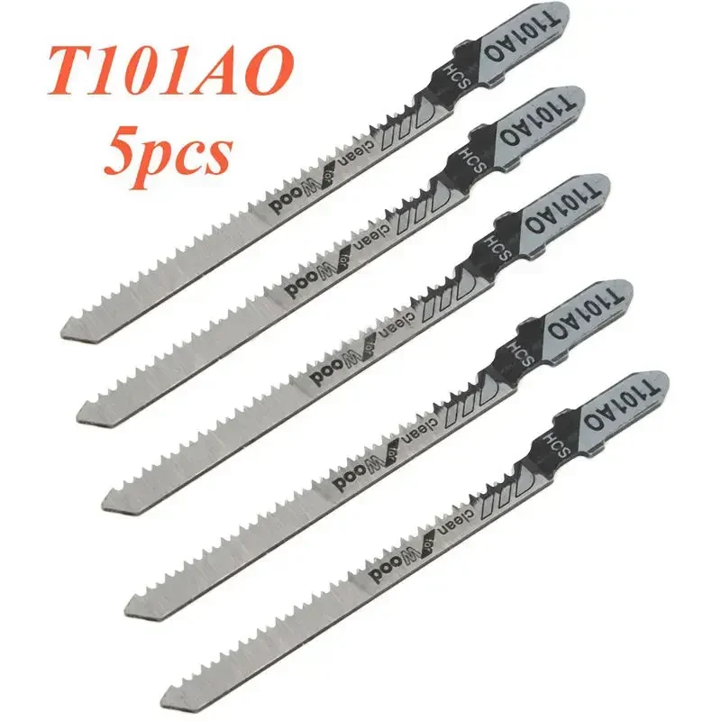 5pcs T101AO 76mm HCS T-Shank 20TPI Reciprocating Jigsaw Blades Curve Cutting Tool For Wood Plastic Power Tools Accessories