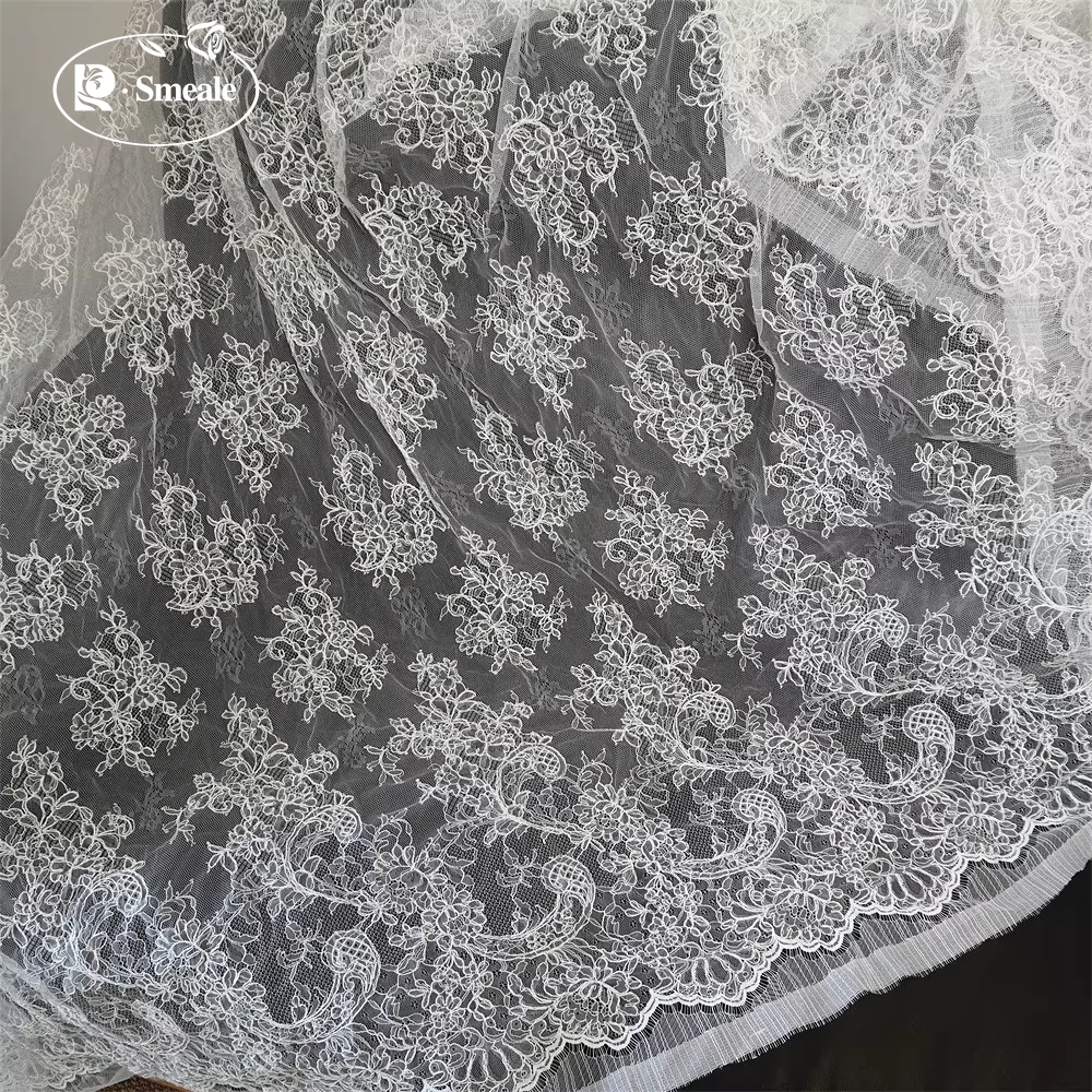 300X145CM.Eyelash Lace Trimmin - огляд і ціна Embroidery Veil