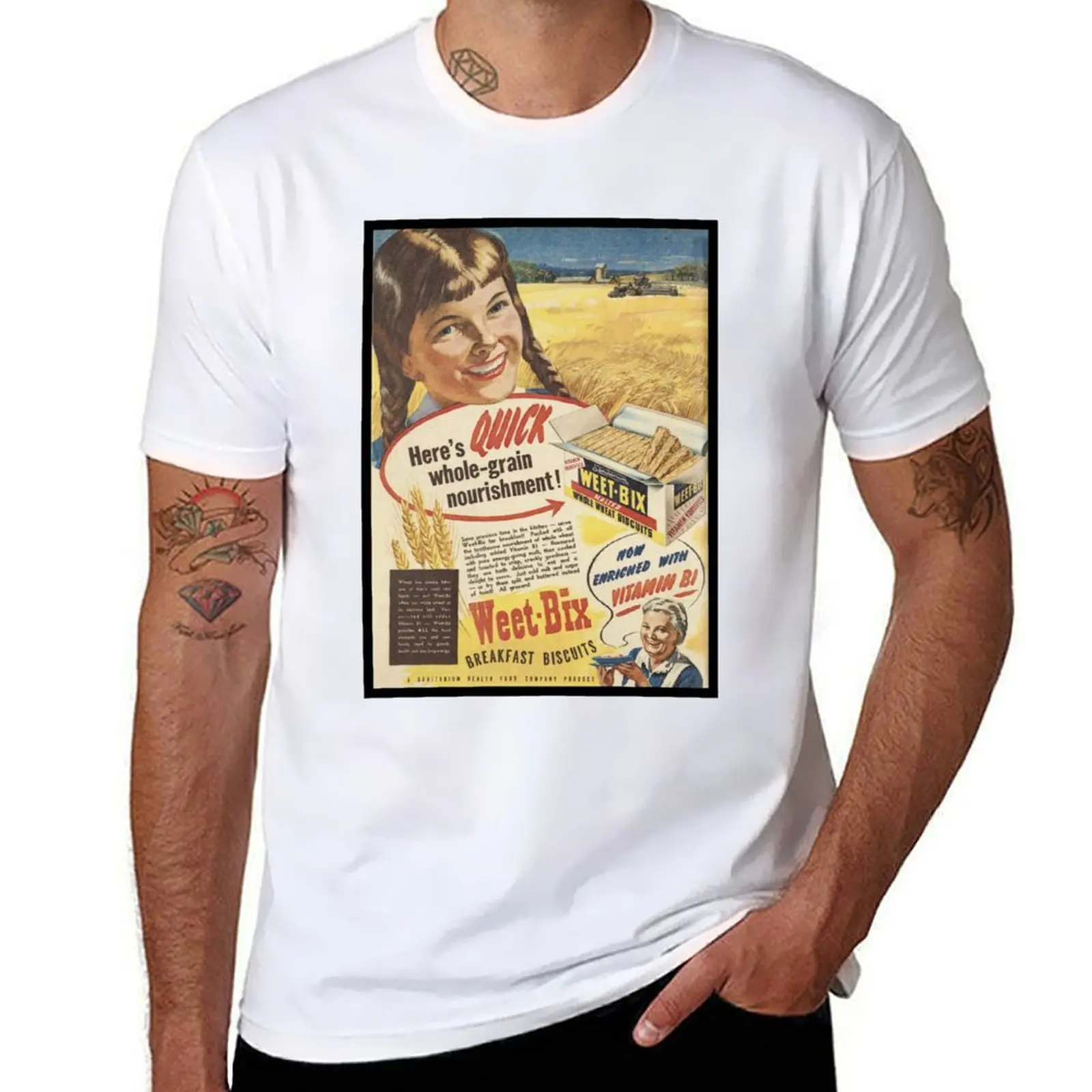 

Vintage Weetbix Ad 1946 T-Shirt man t shirt summer man graphic t shirt T-Shirt