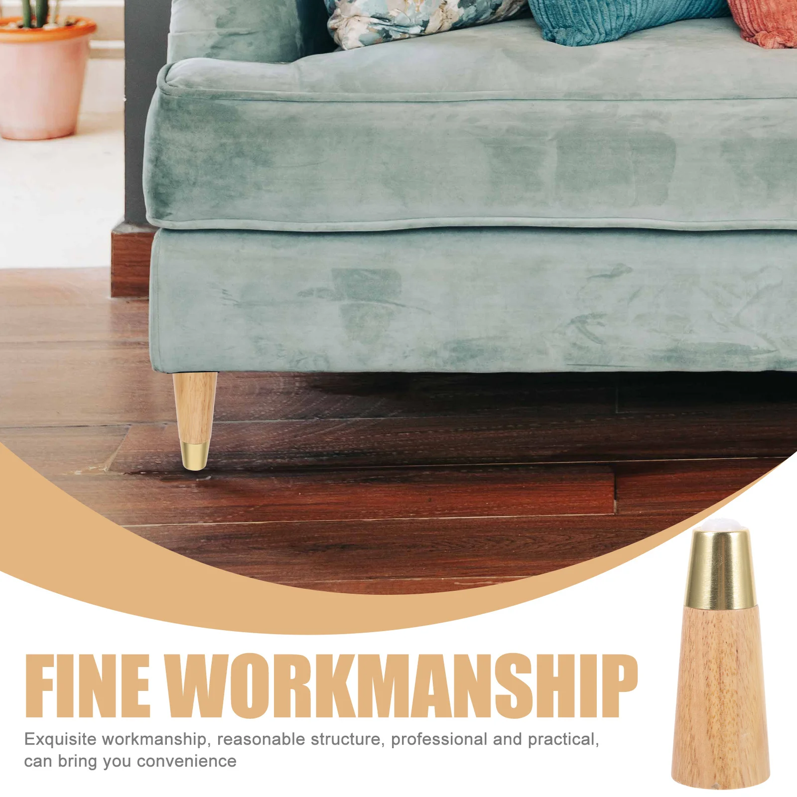 4 قطعة الأثاث الخشب خزانة أريكة طاولة السرير طاولة القهوة مضمد الأريكة أرجل قطع الأثاث قدم الساقين قدم استبدال #6