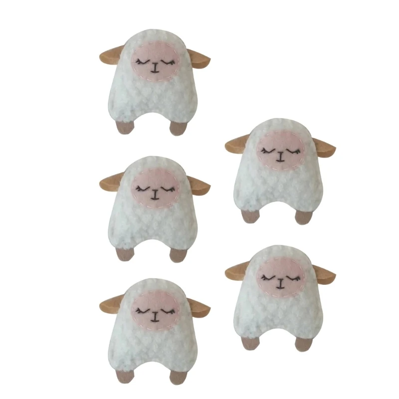 

Baby Shower Party Decoration Photoshooting Props Felt Sheep Posing Backdrop 5PCS