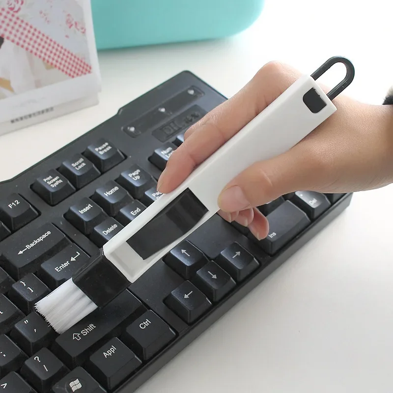 Portable Soft Hair Keyboard Window Track Curtain Rail Cleaning Brush Household Efficiency Crack Corner Cleaning Up Accessories