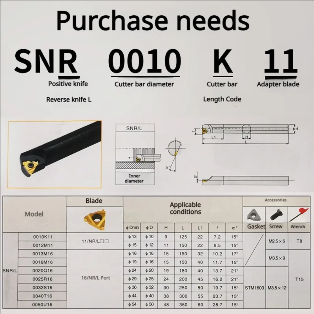 SNR SNL خيوط أدوات داخلية حامل عمود تخريم SNR0008K08 SNR0010K11 SNR0012M11 SNR0013M16 SNR0016Q16 SNR0020R16 SNR0032T16 #3