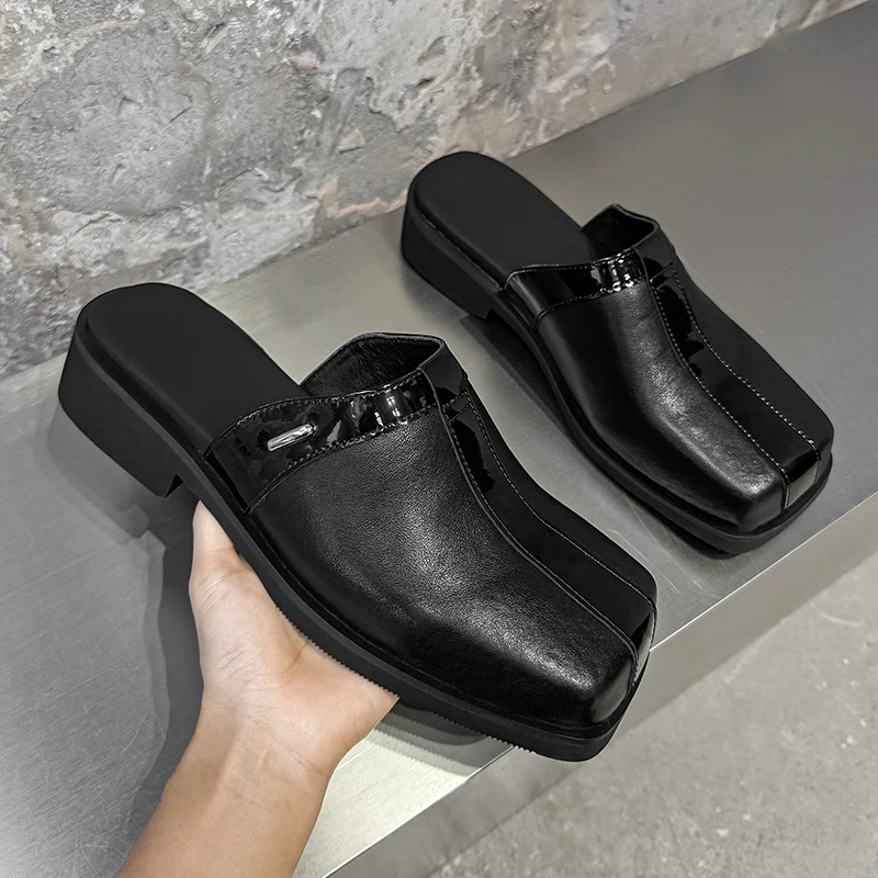 

New Men M Ü Ller Shoes Splicing Non Slip Breathable Personalized Fashionable Daily Commuter Half Slippers