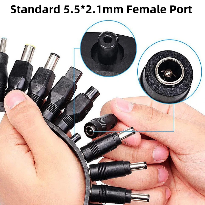 40Pcs 5.5*2.1มม.แจ็คปลั๊ก Dc สำหรับแล็ปท็อปชาร์จไฟ Ac อะแดปเตอร์คอมพิวเตอร์เคล็ดลับสำหรับ dell Lenovo สำหรับโน้ตบุ๊ค Hp