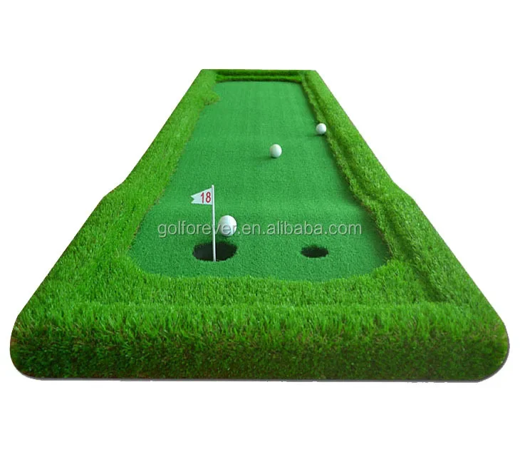 3D Octagon golf practice mat with slope outdoor driving mat indoor swing training mat