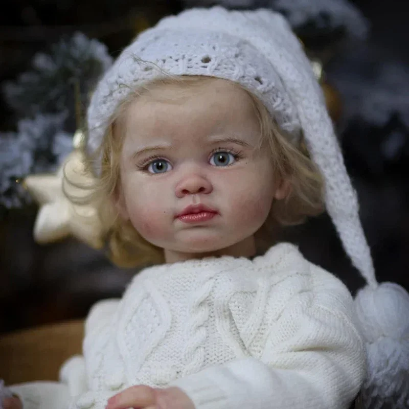 

55CM Reborn Toddler Doll Cotton Body Soft Silicone Lifelike Soft Touch High Quality Doll Gifts