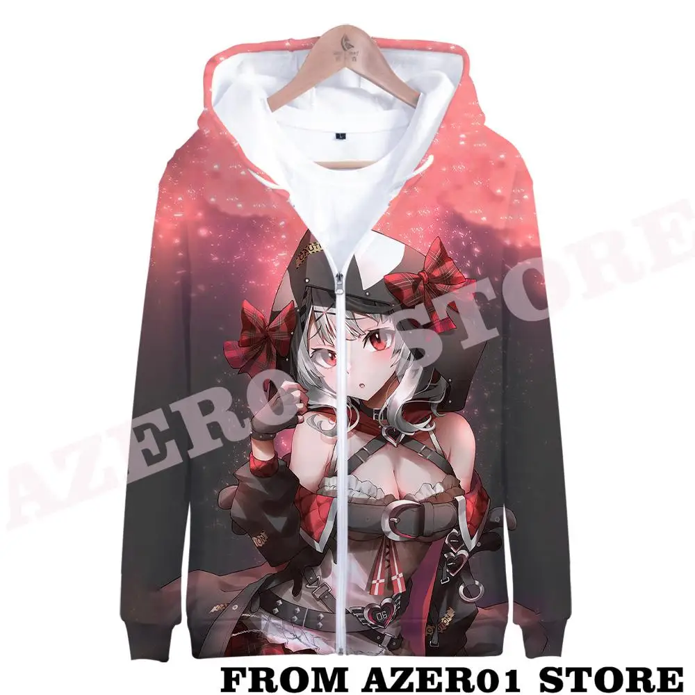 HOLOLIVE VTuber SakamataChloe Sakamata SKMT968 Merch Zipper Hoodies Autumn Winter Men/Women Streetwear Zip Hooded Sweatshirt