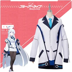 Game Blue Archive Ushio Noa Cosplay Costume Women Coat Uniform Suit with Tie Halloween Party Role Play Outfit Fancy Dress