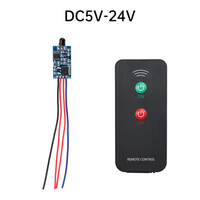 DC2.5V-5V 2 Key Switch Infrared Remote Control Receiving Module Learning Type Code Remote Control Transmitting Receiver DC5V-24V