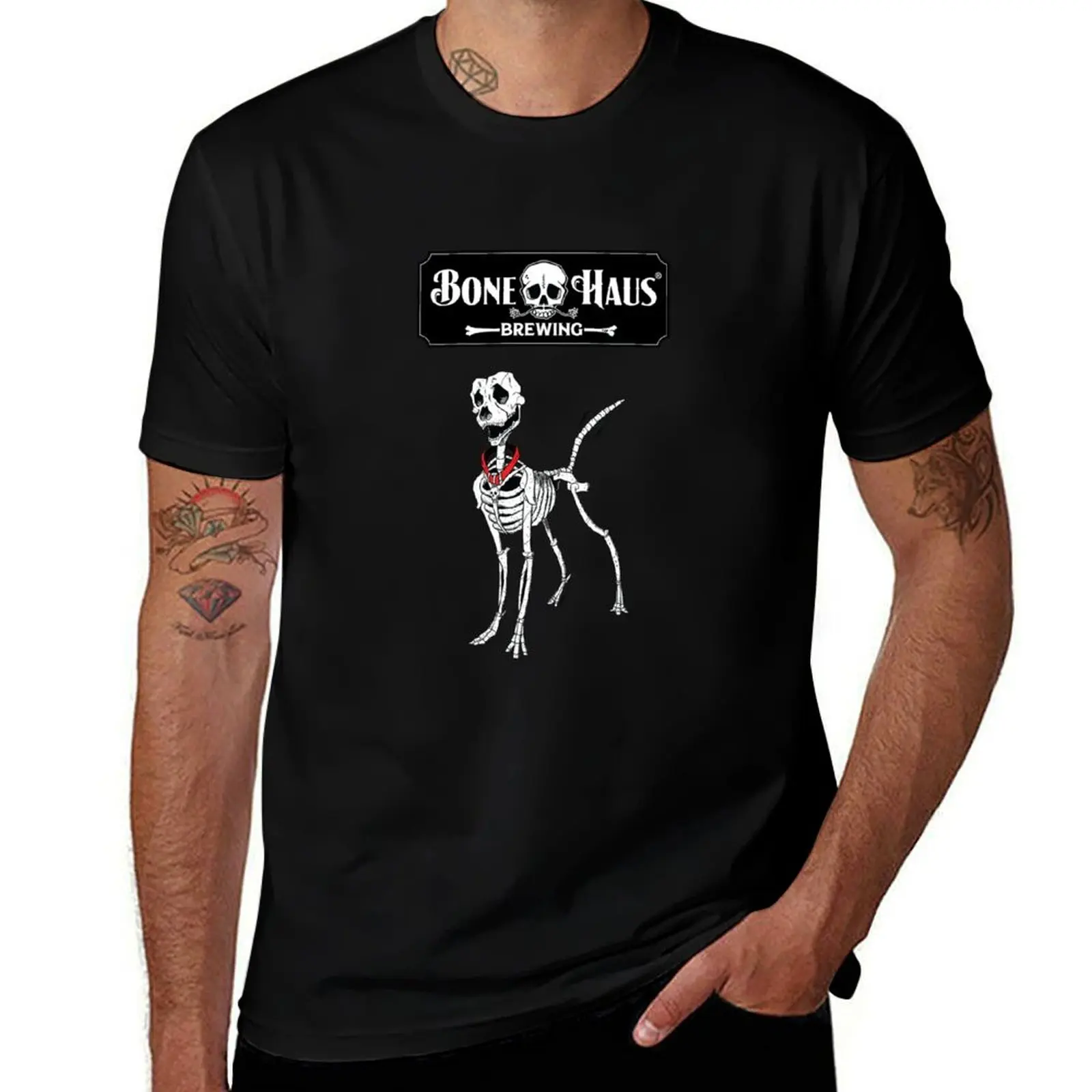 

Футболка Bone Haus Brewing: Zeiger the Dog, забавные футболки, темный юмор, мужская футболка, летняя футболка