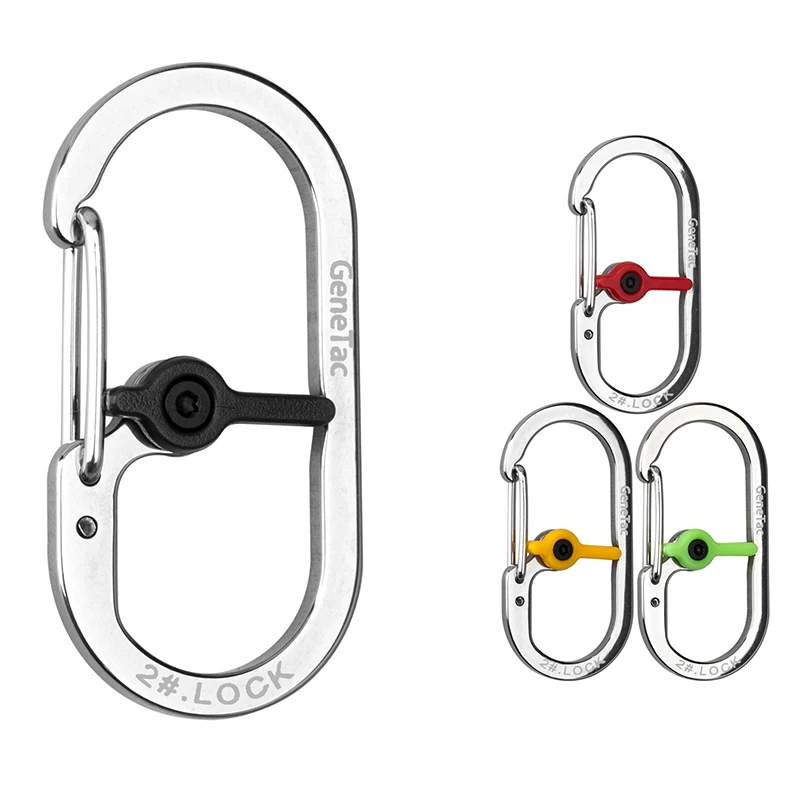 Outdoor Multi-function Small Carabiner With Lock Camping Survival Hiking Mountaineering Backpack Aluminum Alloy Buckle For Key