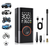 Tire Inflator Portable Air Compressor-Air Pump 4000mAh & 150PSI Cordless Electric for Car, Motorcycle