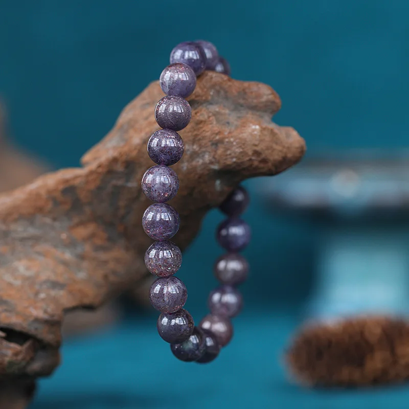 

Iolite Crystal Bracelet Natural Cordierite Beads Jewelry Gift
