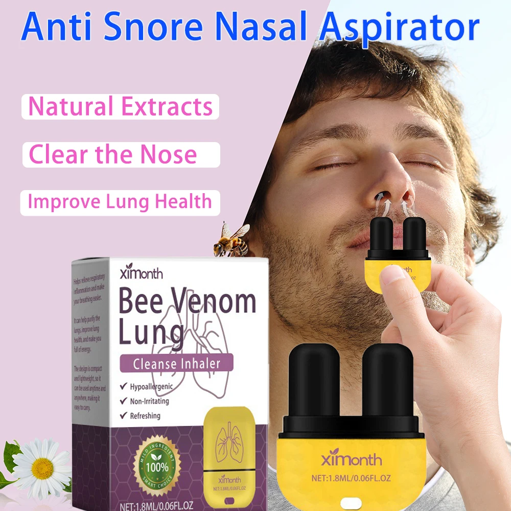 Natural Anti Snoring Portable Nasal Passage Stick Nasal Inhaler Sleeping Aid Apnea Device Relief Cough refreshing Essential Oil