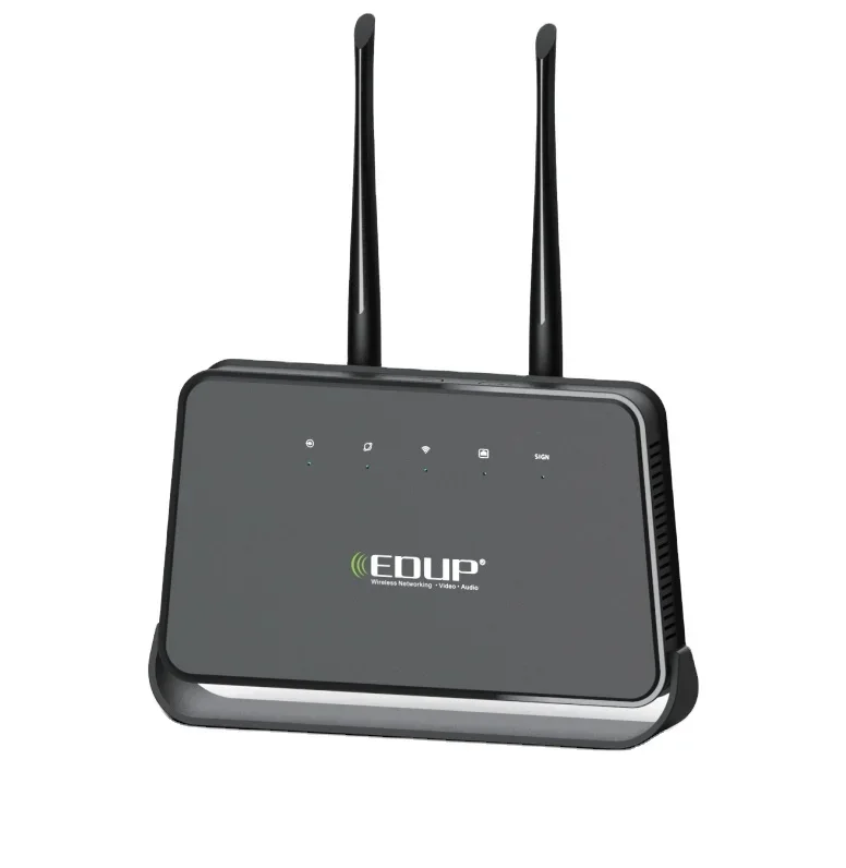 EDUP KW-N7503U Inbuilt 3000mAh Battery 300Mbps 4G CAT4 LTE Wireless Wifi 4 Router With Sim Card Slot and Removable Antennas