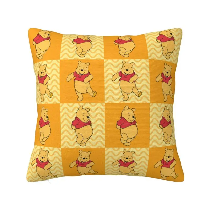 

Winnie The Pooh Nordic Throw Pillow Cover Bedroom Decoration Cartoon Bear Car Cushion