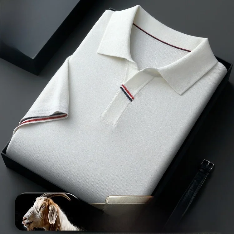 

High-End Pure Color ort Sve Knitted Wool Sweater irt Faion Urban Sle Polyester Acrylic Nylon Silk Blend Summe...