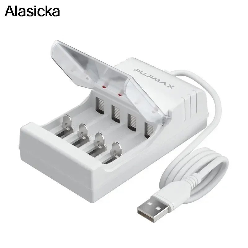 Battery Charger 4 Slots With EU Cable For AA/AAA Rechargeable Batteries Charger For Remote Control Microphone Camera