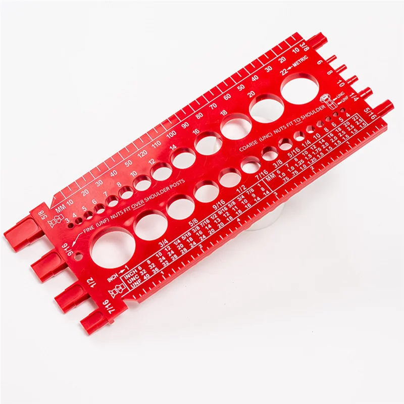 

A07F-2 шт. Идентификационный болт, гайка, резьба, измерительный размер, контрольная гайка и болт, длина шага резьбы (дюймовый стандарт и метрический)