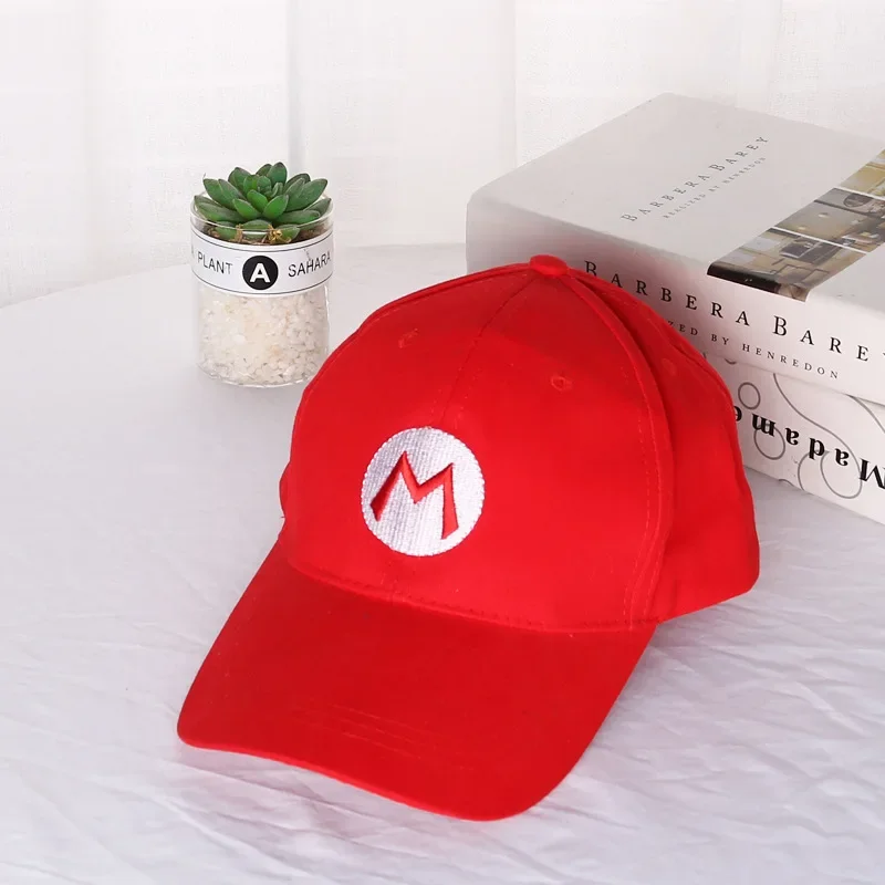 Mario Baseball Caps Anime Cartoon Adjustable Casual Cotton Sun Hats Men Women Fashion Red Green Sports Hats Caps