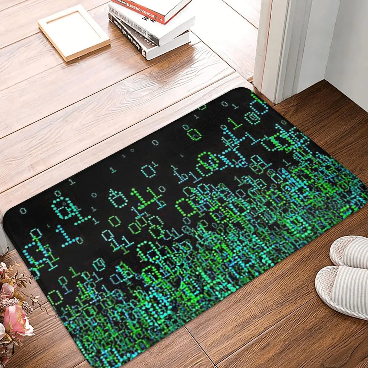 Binary Cloud Non-slip Doormat Floor Mat Sand Scraping Carpet Rug for Kitchen Entrance Home Bedroom Footpad Mats