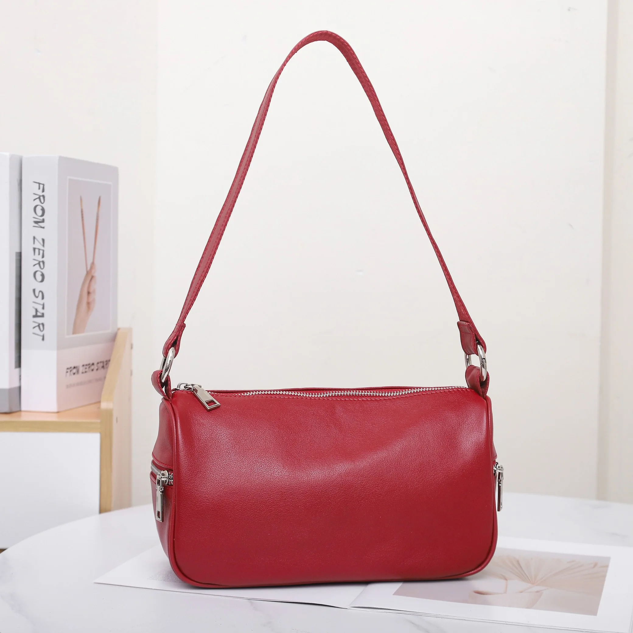 

Genuine Grade Cow Leather Women Shoulder Crossbody Small Bag Luxury Designer Brand Ladies Soft Cowhide Daily Bag for Woman New