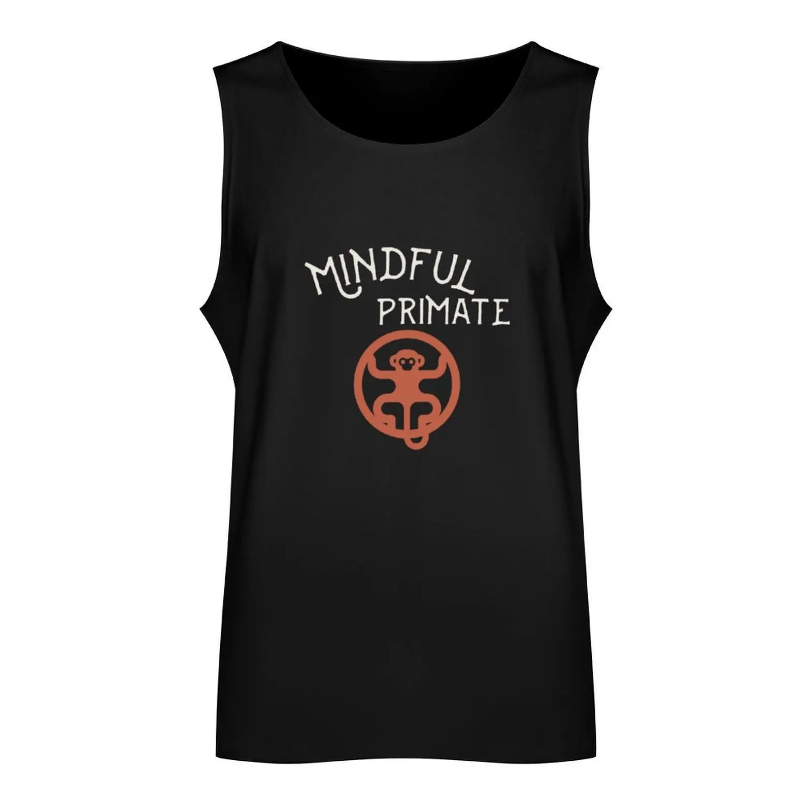 Mindful Primate Tank Top Men's cotton t-shirt Man summer clothes gym clothing men