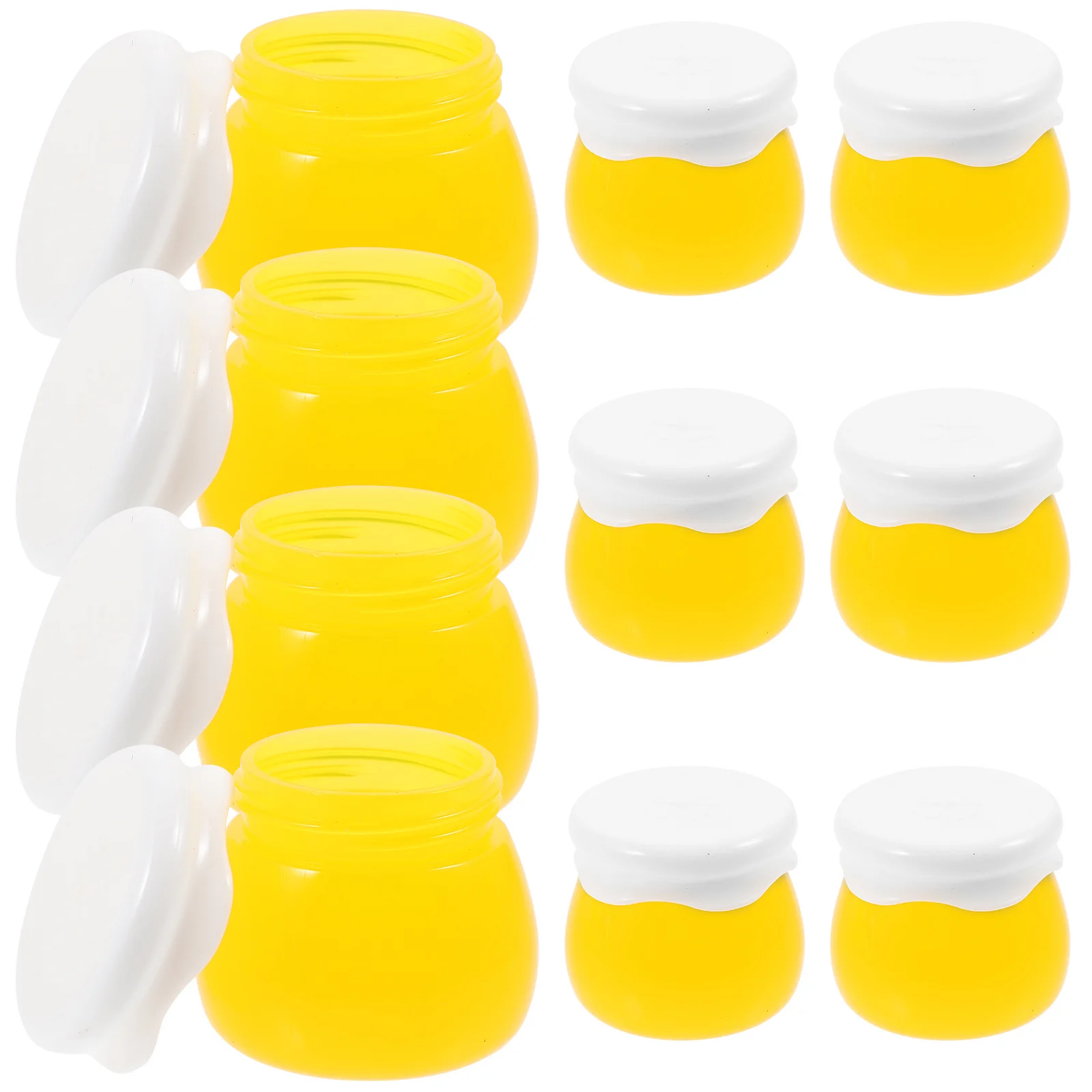 

10Pcs Cream Containers Refillable Face Cream Jars Clear Acrylic Portable Travel Small Storage Jars Cosmetics Container