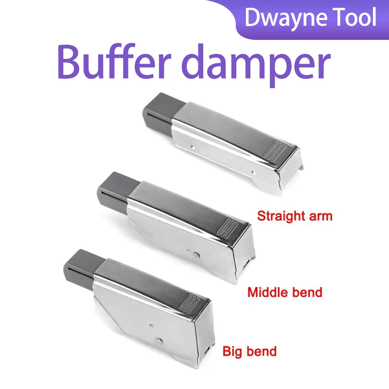 Cerniera tampone a sovrapposizione completa con braccio dritto - Serranda silenziosa con chiusura automatica per hardware per mobili per porte e guardaroba