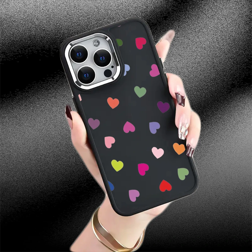 New design Love pattern case,suitable for iPhone16Pro Max/iPhone16Pro/iPhone16/ iPhone16 Plus to iPhone11 12 13 14 15 series