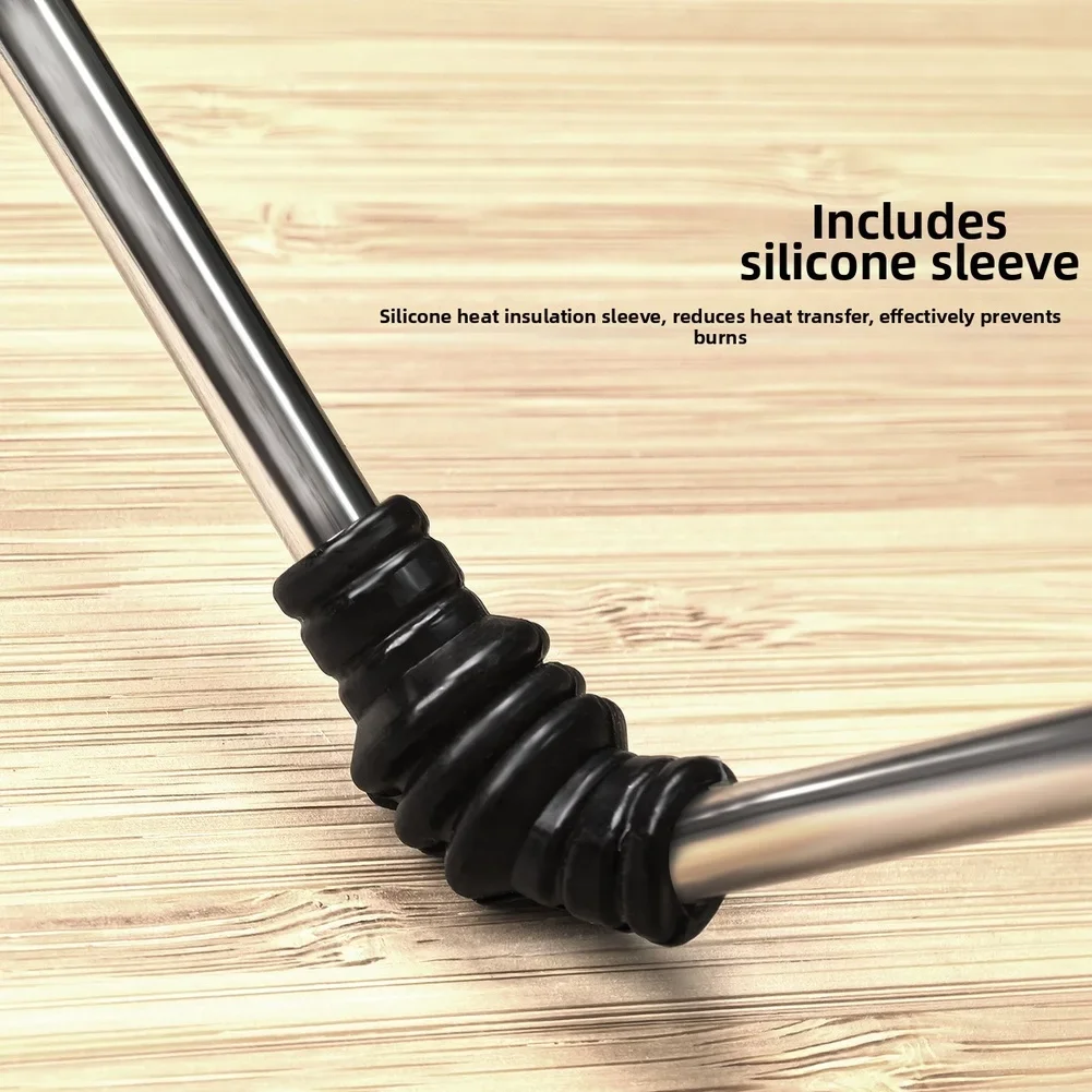Coffee Machine Frothing Wand for EC685 Stainless Steel Steam Pipe with Replaceable 1 Hole and 3 Hole Nozzles Set