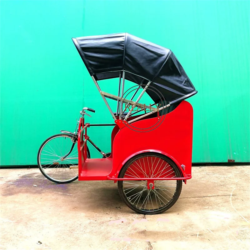 Electric Tricycle Pedal Cargo Bike Electric Adult Pedicab Rickshaw Taxi Jinricksha for Passenger Renting