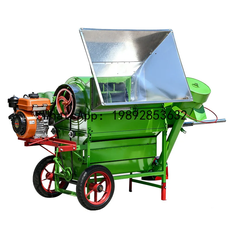 

V5.11 new multifunctional dual-roller oilseed thresher – large bore harvester for wheat, soybeans, sorghum, and rice