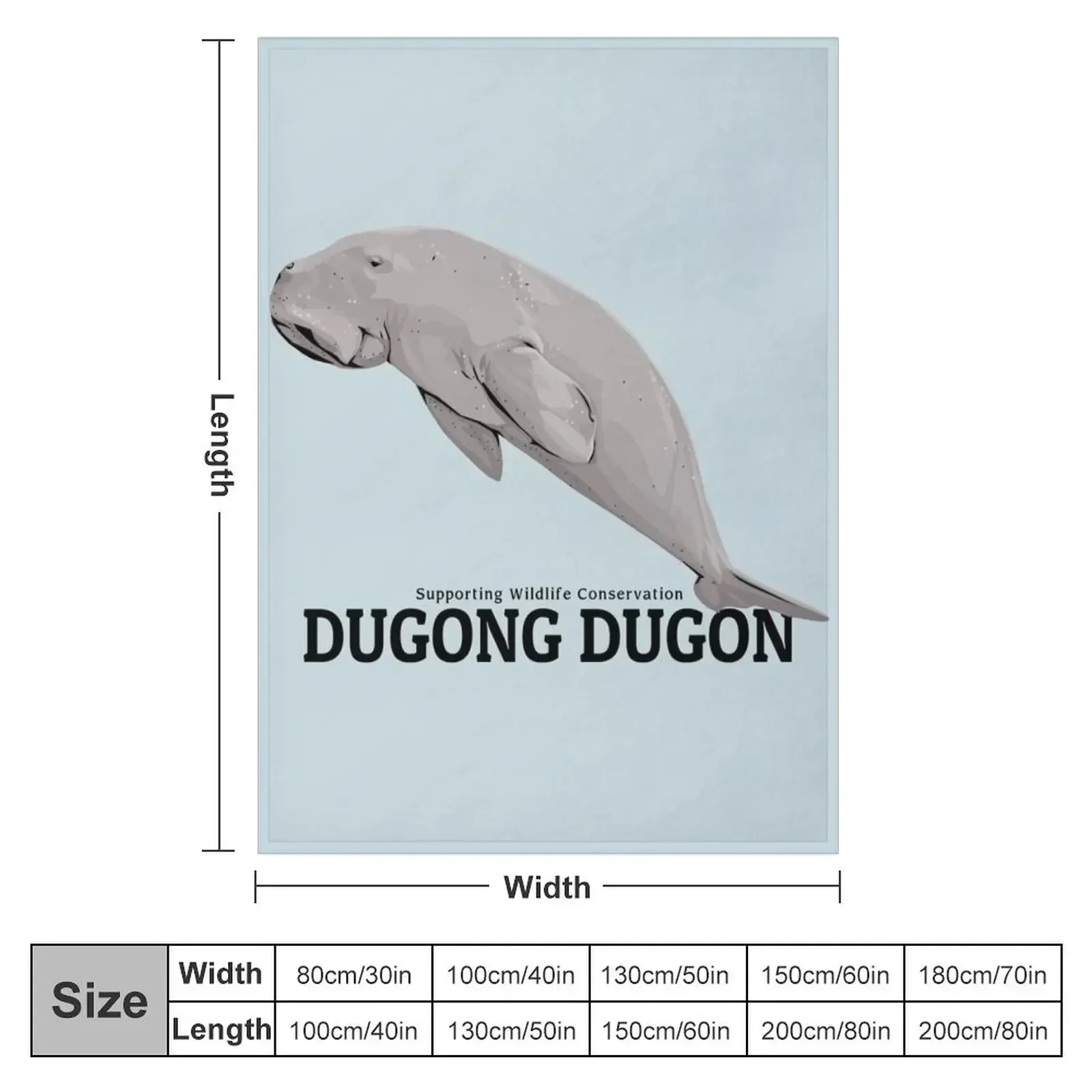 Dugong Dugon Conservation Throw Blanket Baby christmas decoration Extra Large Throw Polar Blankets