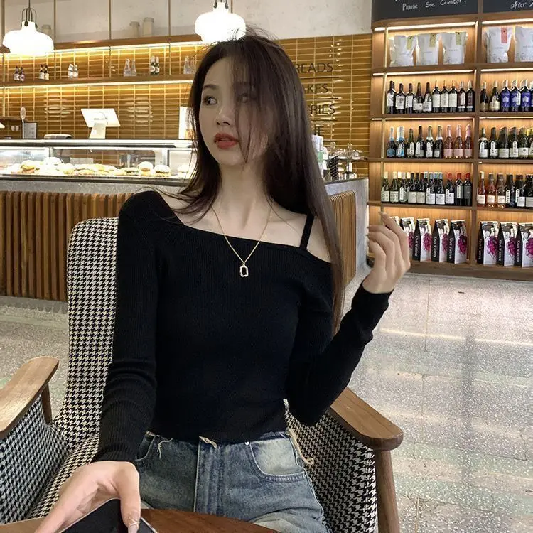 

Off Shoulder T-Shirt Womens Korean Style Half Sleeve Design Simple Basic Fashion Casual Trendy Cool Modern Ladies Young Female