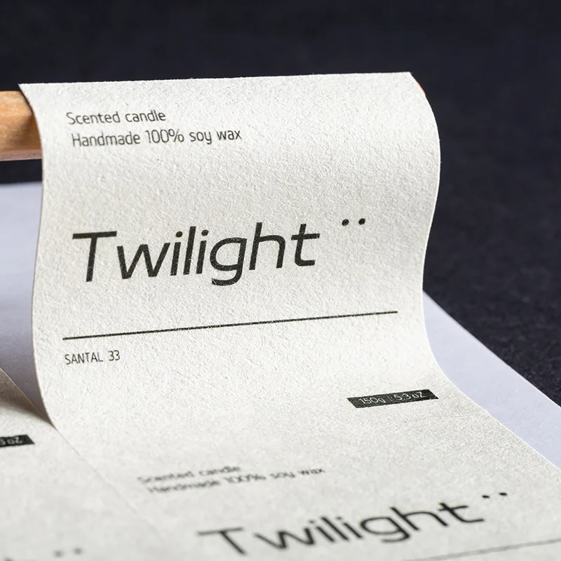 Custom High Quality Self-Adhesive Packaging Labels Embossed Special Texture Decorative Stickers For Business