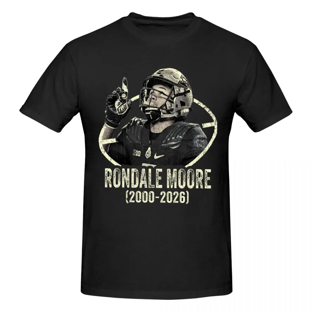 Men Rondale Moore Awesome T Shirt Streetwear Cotton Men T Shirt