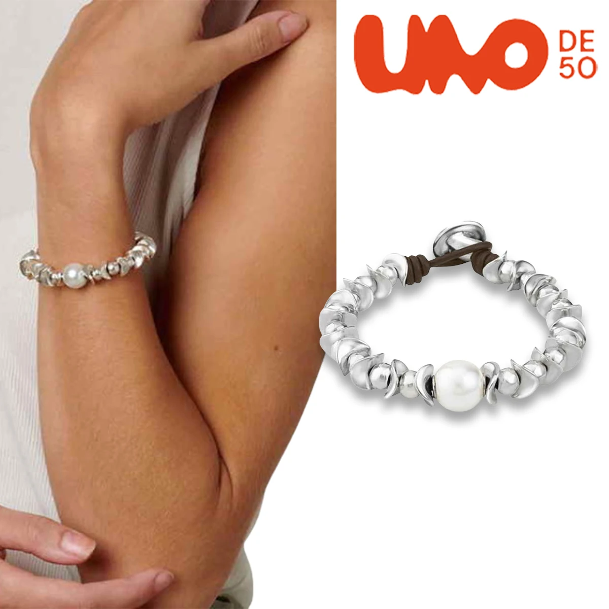 

UNODE50 Bracelet Trendy, personalized pearl bracelet, high-end temperament, charming accessories