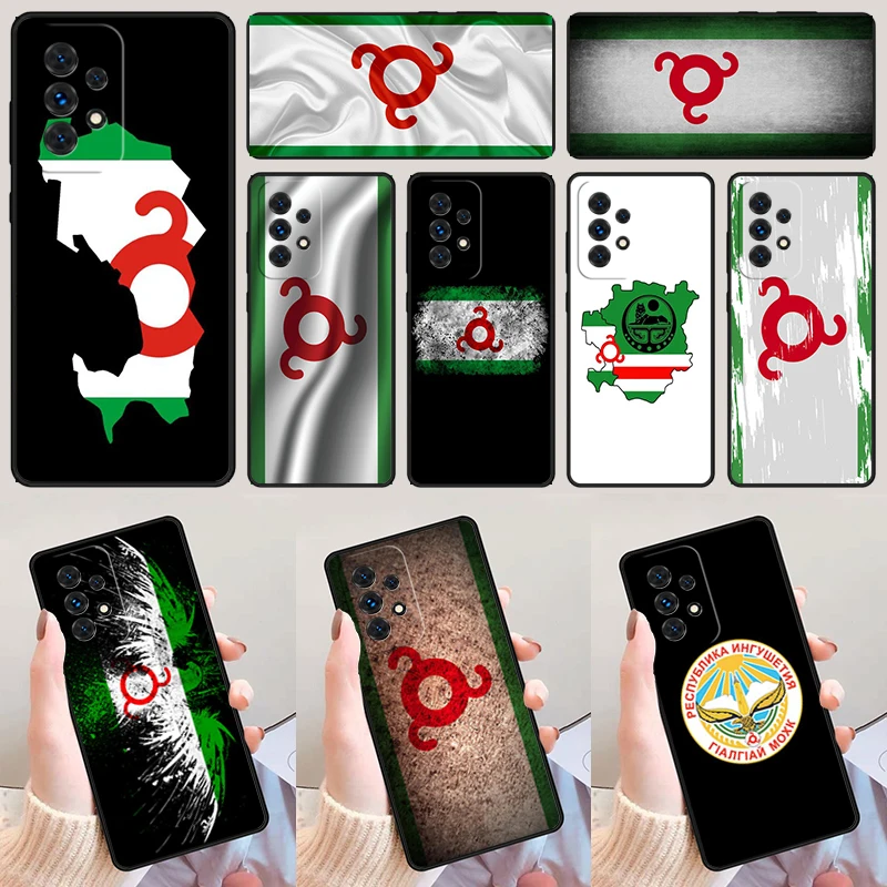 Ingushetia Flag phone case For Samsung Galaxy A42 A31 A40 A51 A71 A32 A80 A91 A52 A72 A73 A20e A21S A50 A70 A11 A12 Cover