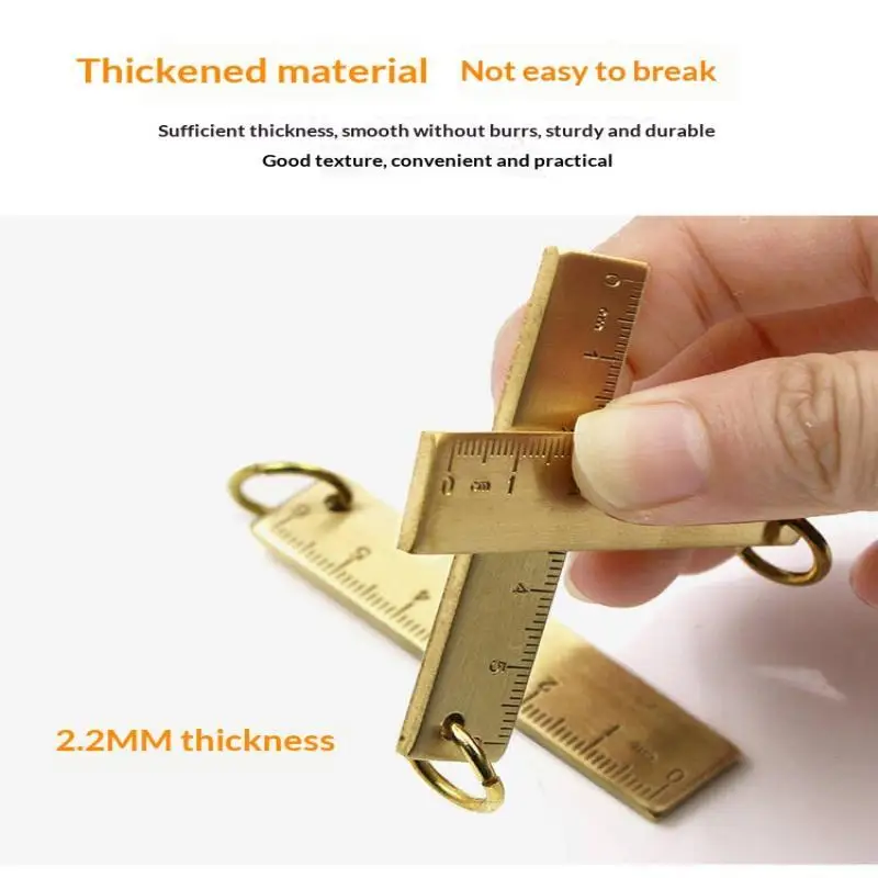 Metall-Lineal Schlüsselanhänger für Kinder und Schüler, Neuheit, koreanisches Schreibwaren- und Schulzubehör, 6 cm – Detail 12