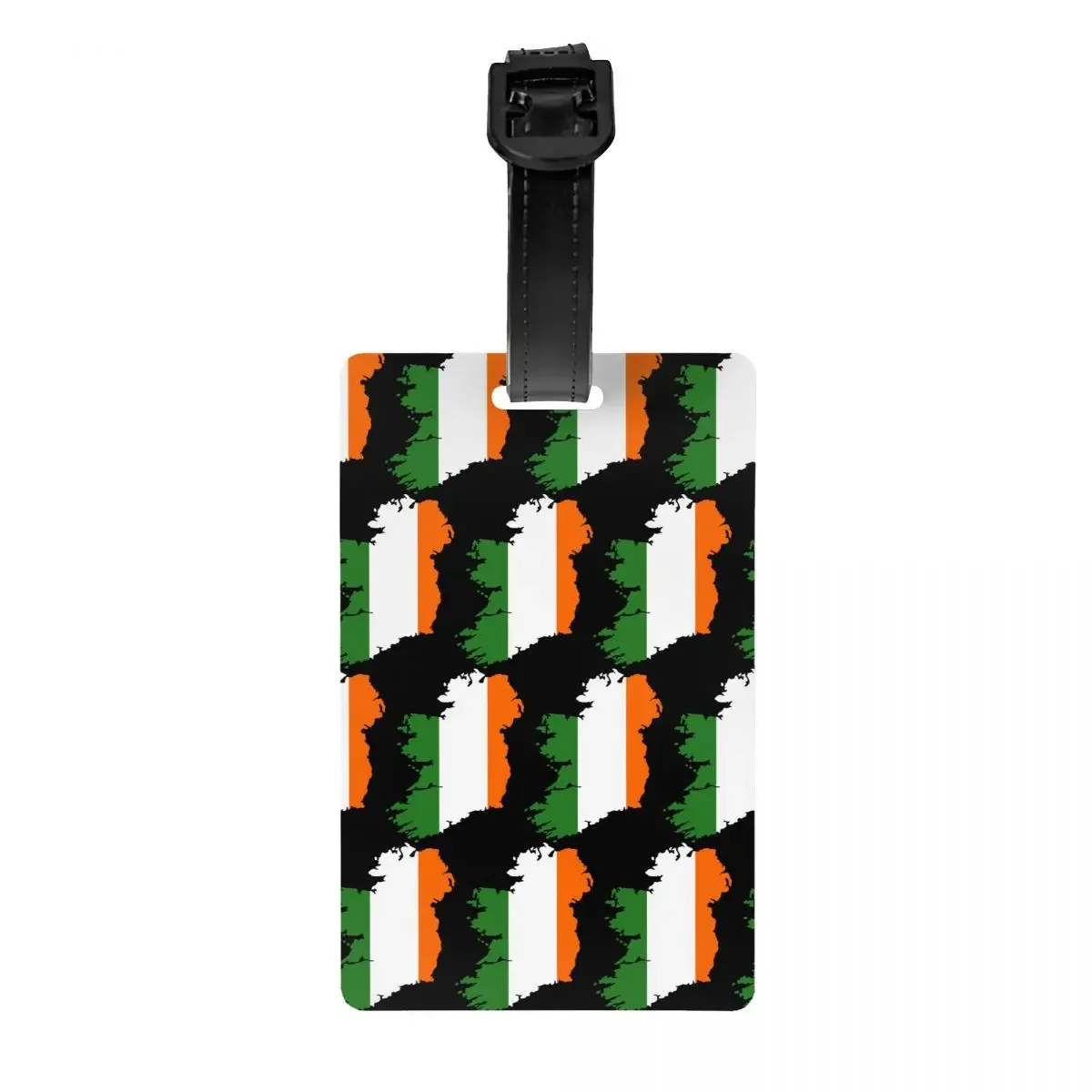 Ireland Flag Map Luggage Tag Custom Irish Patriotic Baggage Tags Privacy Cover Name ID Card