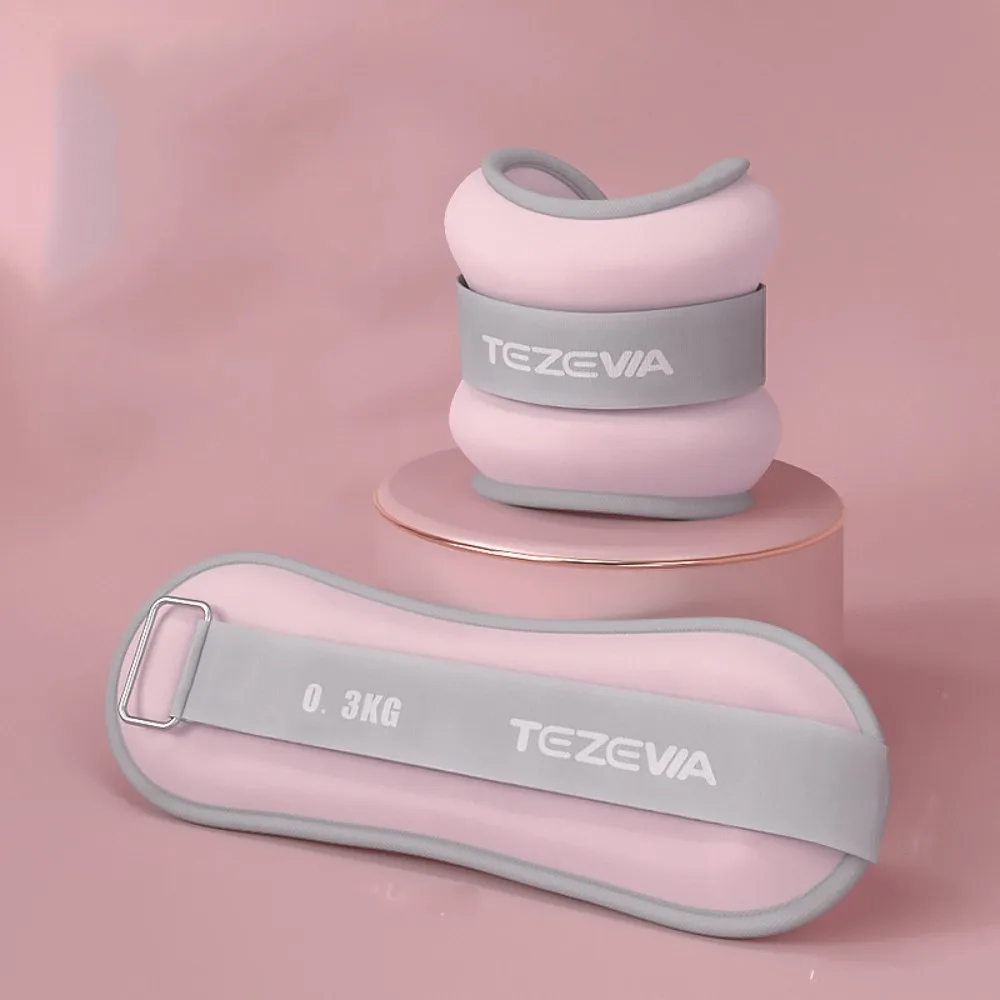 

1 Pair Sweat-proof Wrist Weight Bracelet Breathable Yoga Weighted Ankle Weights Sand Filled Adjustable