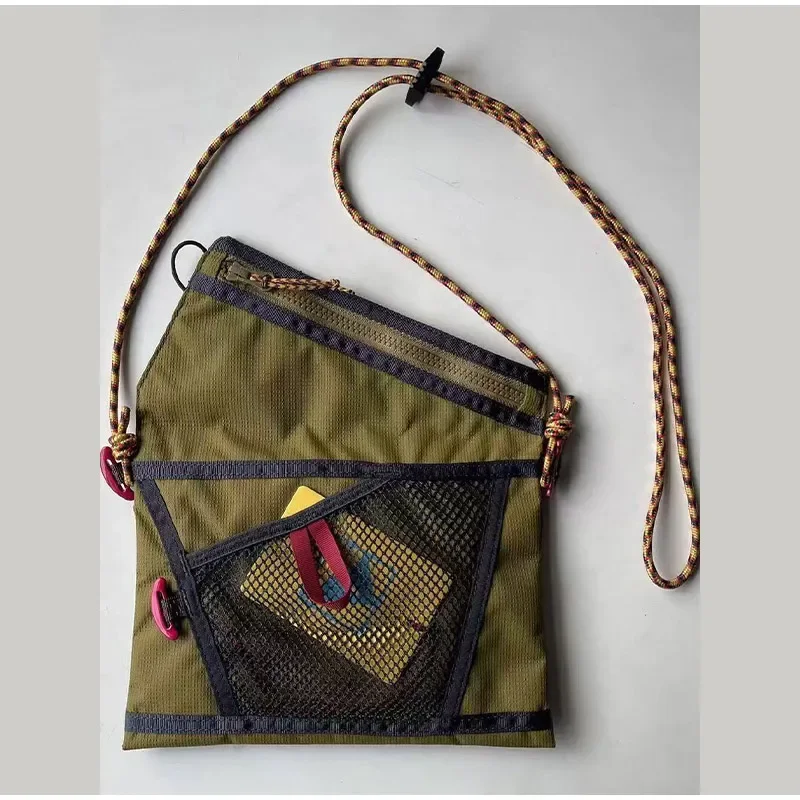 Ultraleichte Unisex-Umhängetasche, hohle Mesh-Kontrastfarbe für Herren, Reiten, Reisen, Umhängetasche, wasserdichte Umhängetasche für Damen – Detail 6