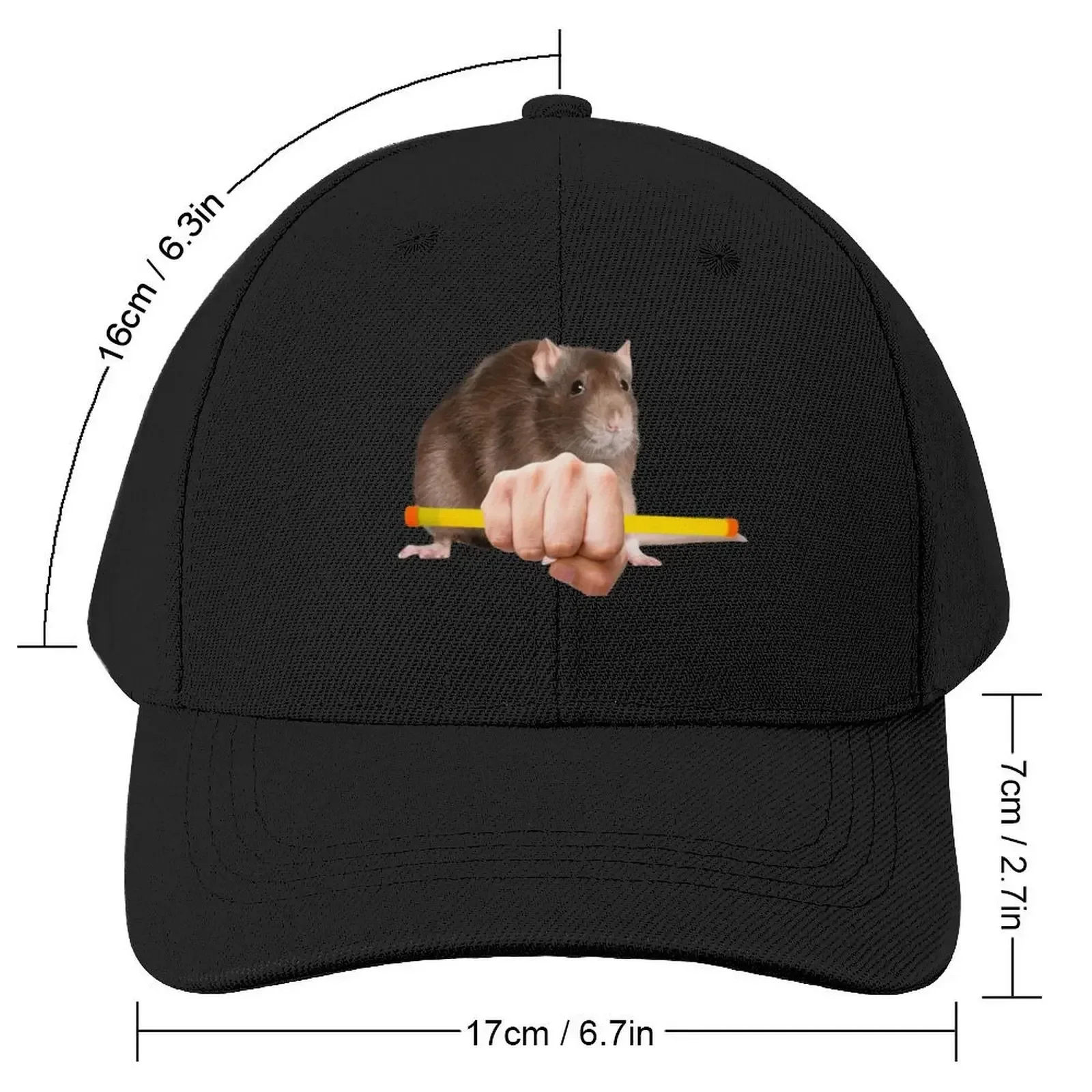 Groan tube Noise Tube Rat Ratto Meme Gift Sticker Rat Lover Baseball Cap Luxury Brand party Hat Women's 2025 Men's